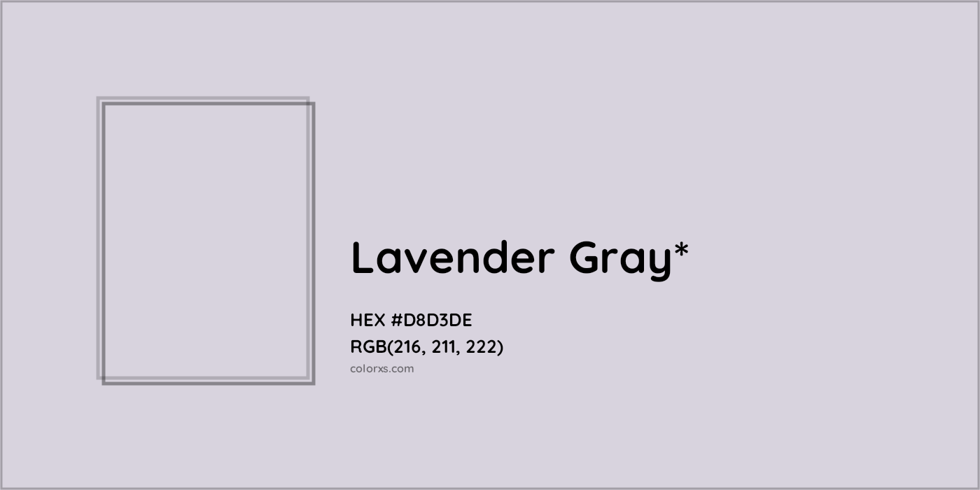 HEX #D8D3DE Color Name, Color Code, Palettes, Similar Paints, Images