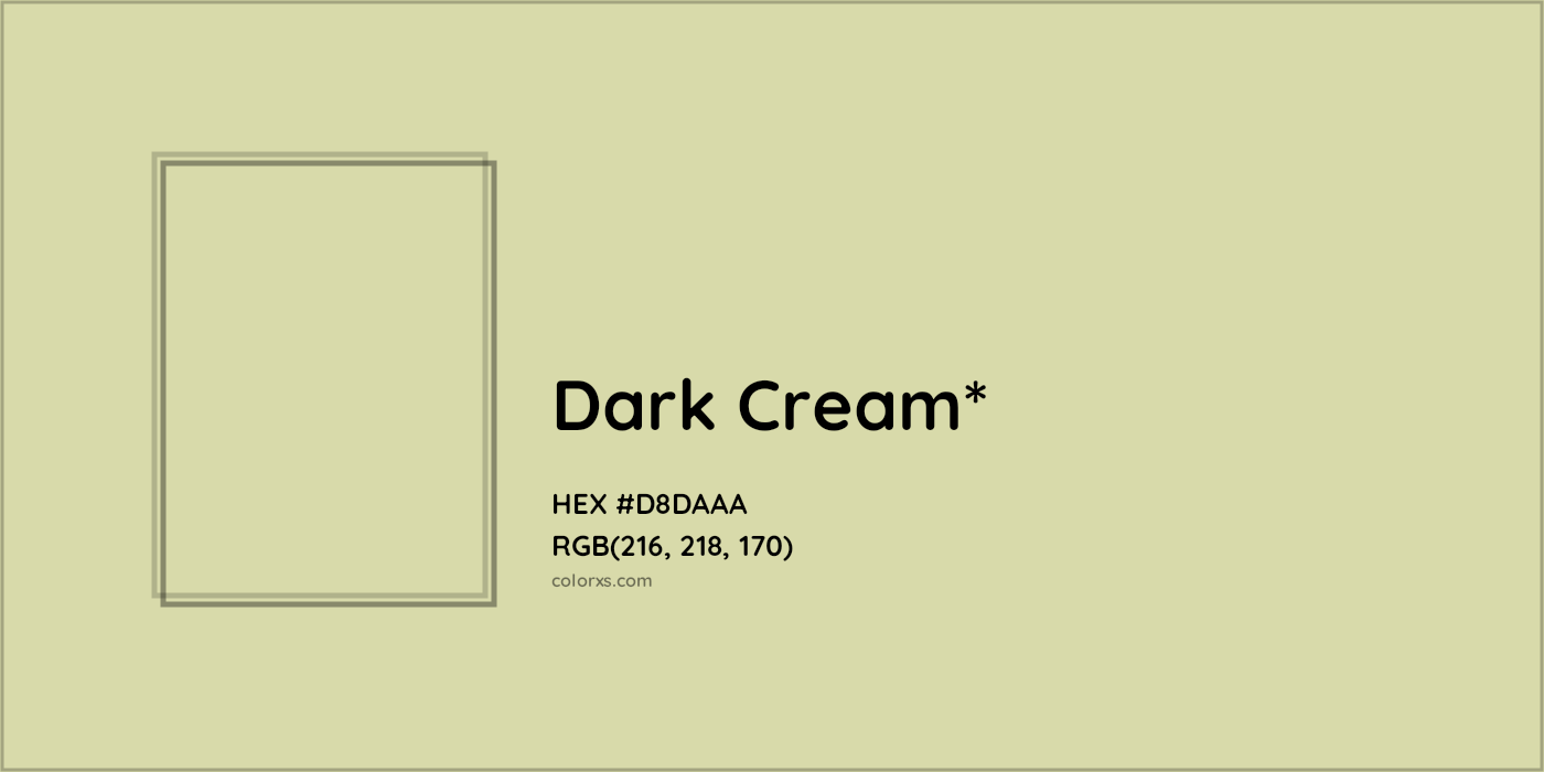HEX #D8DAAA Color Name, Color Code, Palettes, Similar Paints, Images