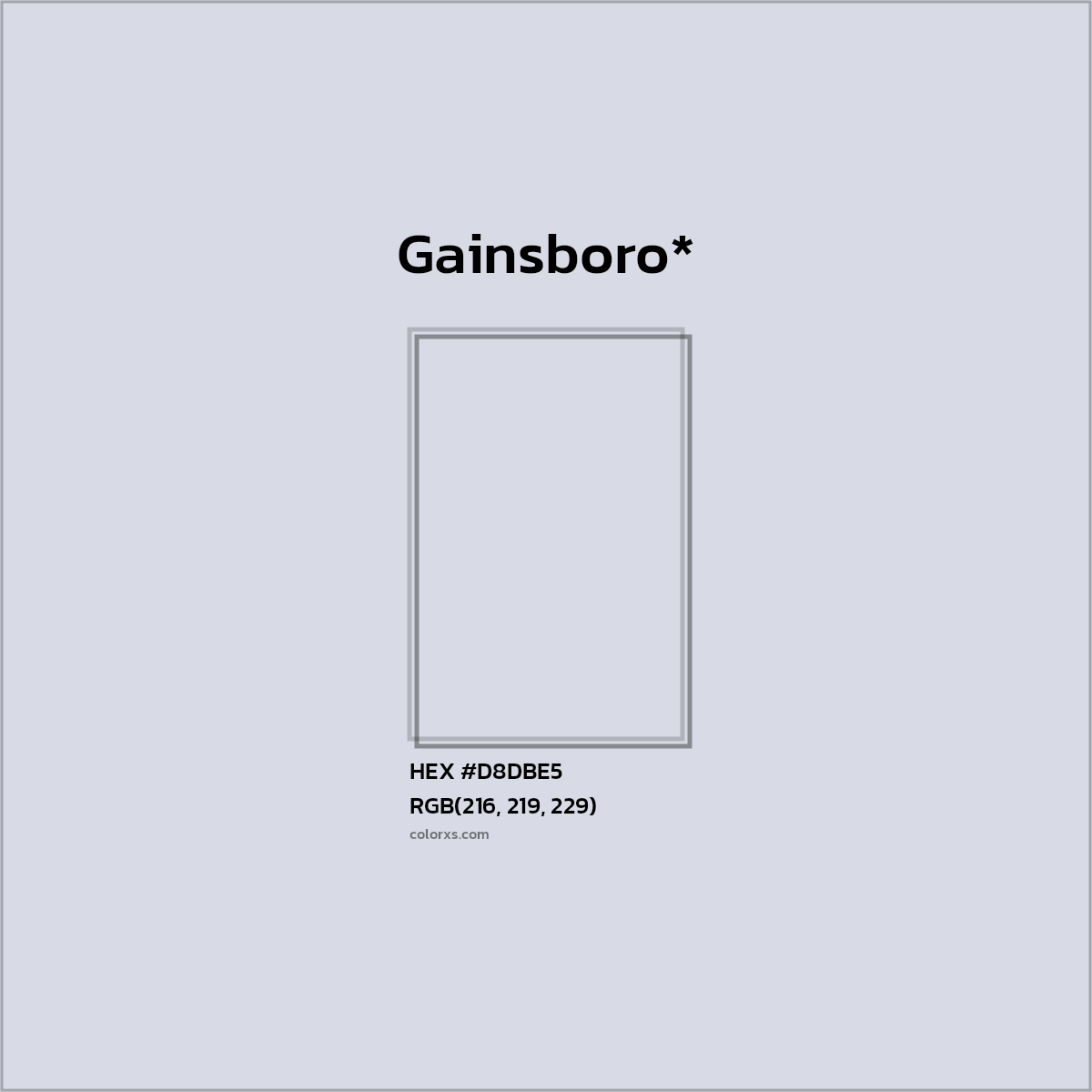 HEX #D8DBE5 Color Name, Color Code, Palettes, Similar Paints, Images