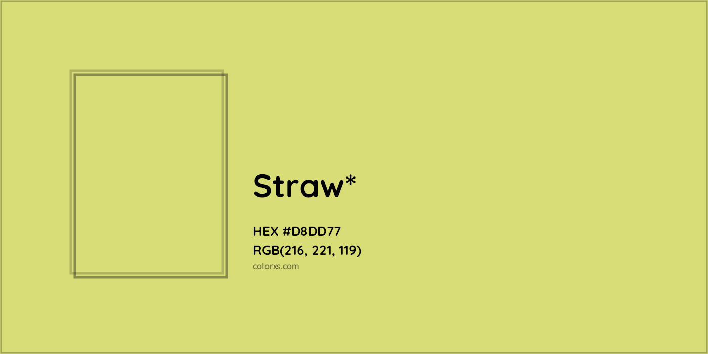 HEX #D8DD77 Color Name, Color Code, Palettes, Similar Paints, Images