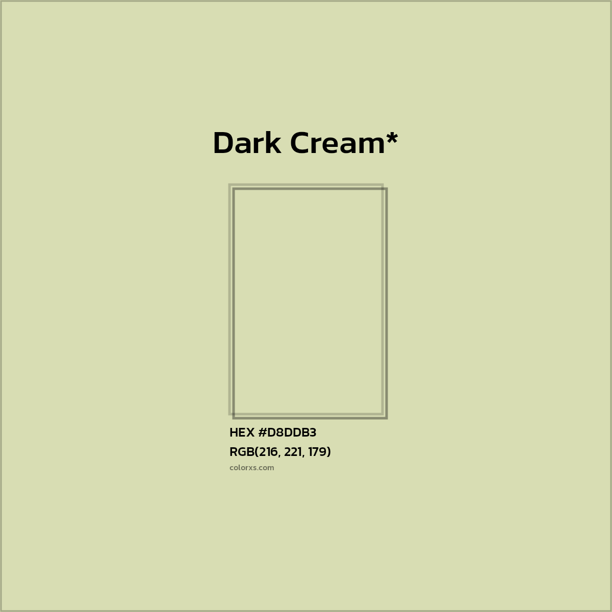 HEX #D8DDB3 Color Name, Color Code, Palettes, Similar Paints, Images