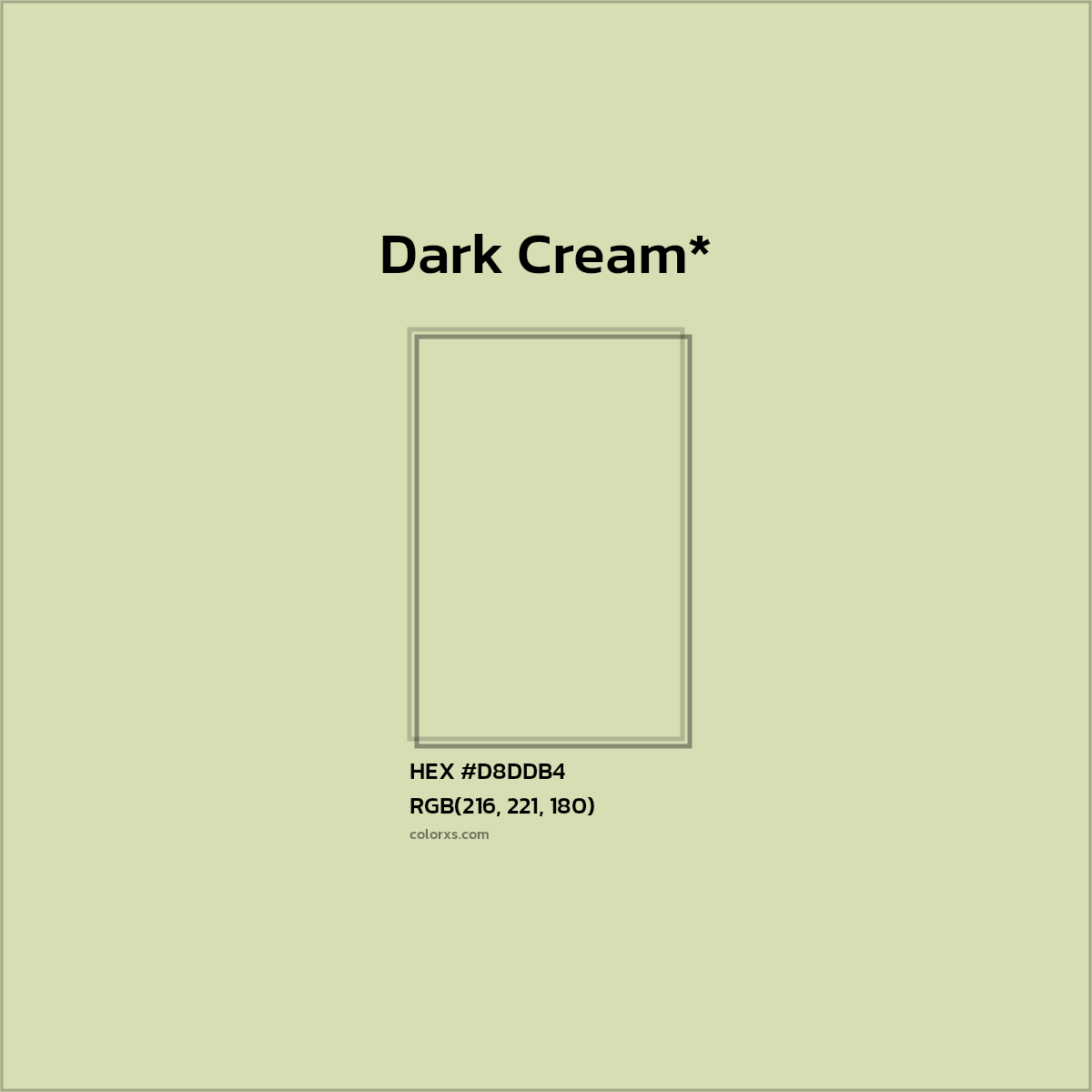 HEX #D8DDB4 Color Name, Color Code, Palettes, Similar Paints, Images