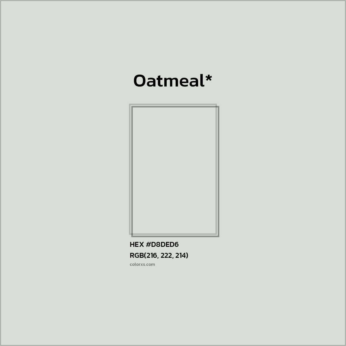 HEX #D8DED6 Color Name, Color Code, Palettes, Similar Paints, Images
