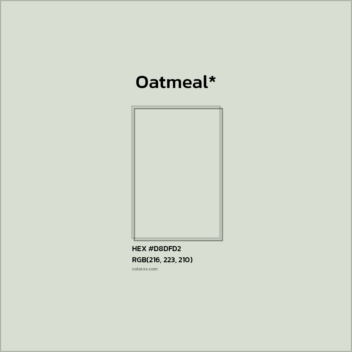 HEX #D8DFD2 Color Name, Color Code, Palettes, Similar Paints, Images