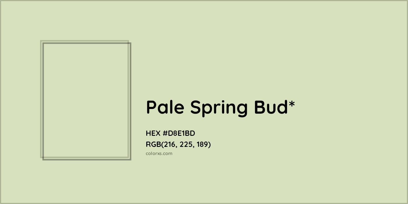 HEX #D8E1BD Color Name, Color Code, Palettes, Similar Paints, Images
