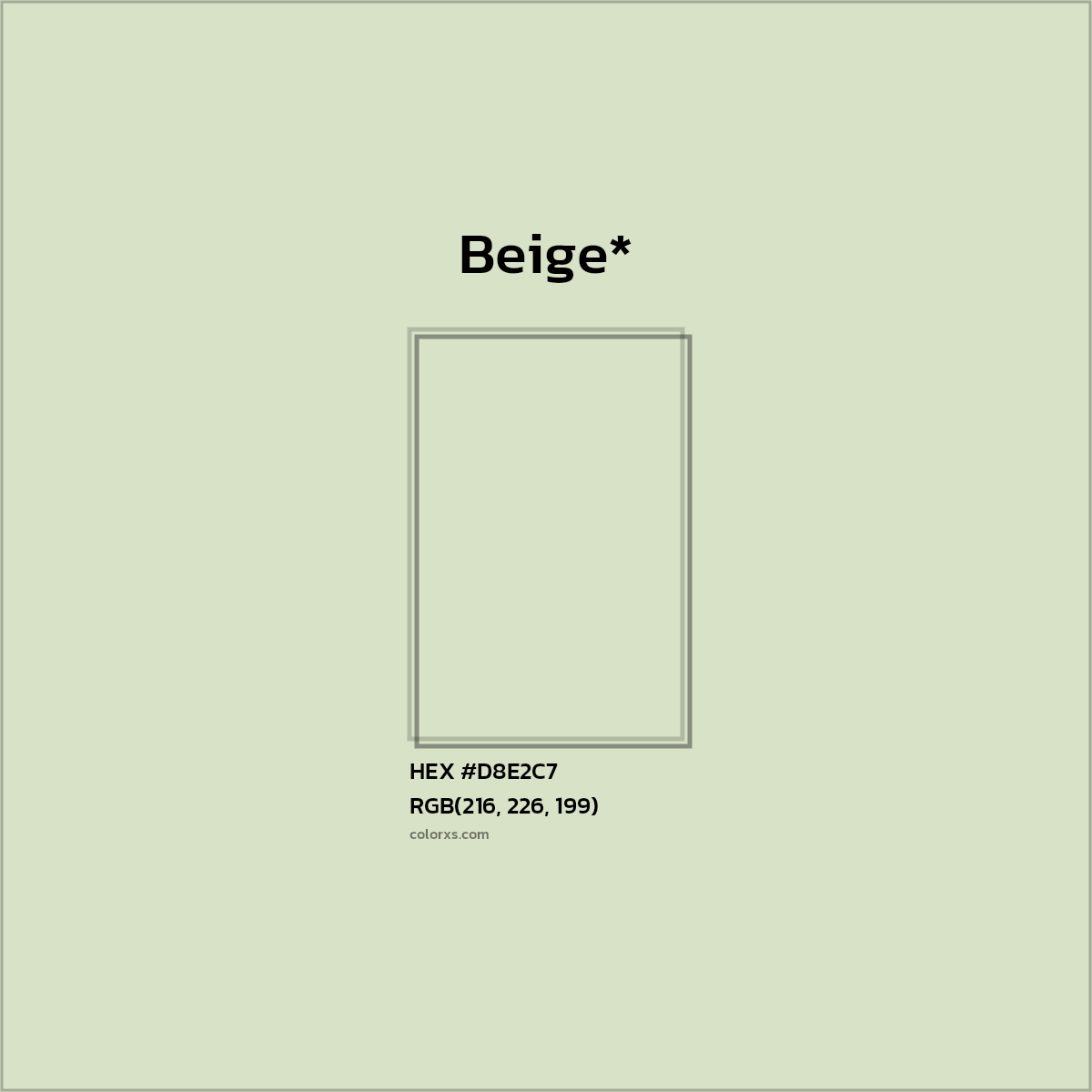 HEX #D8E2C7 Color Name, Color Code, Palettes, Similar Paints, Images