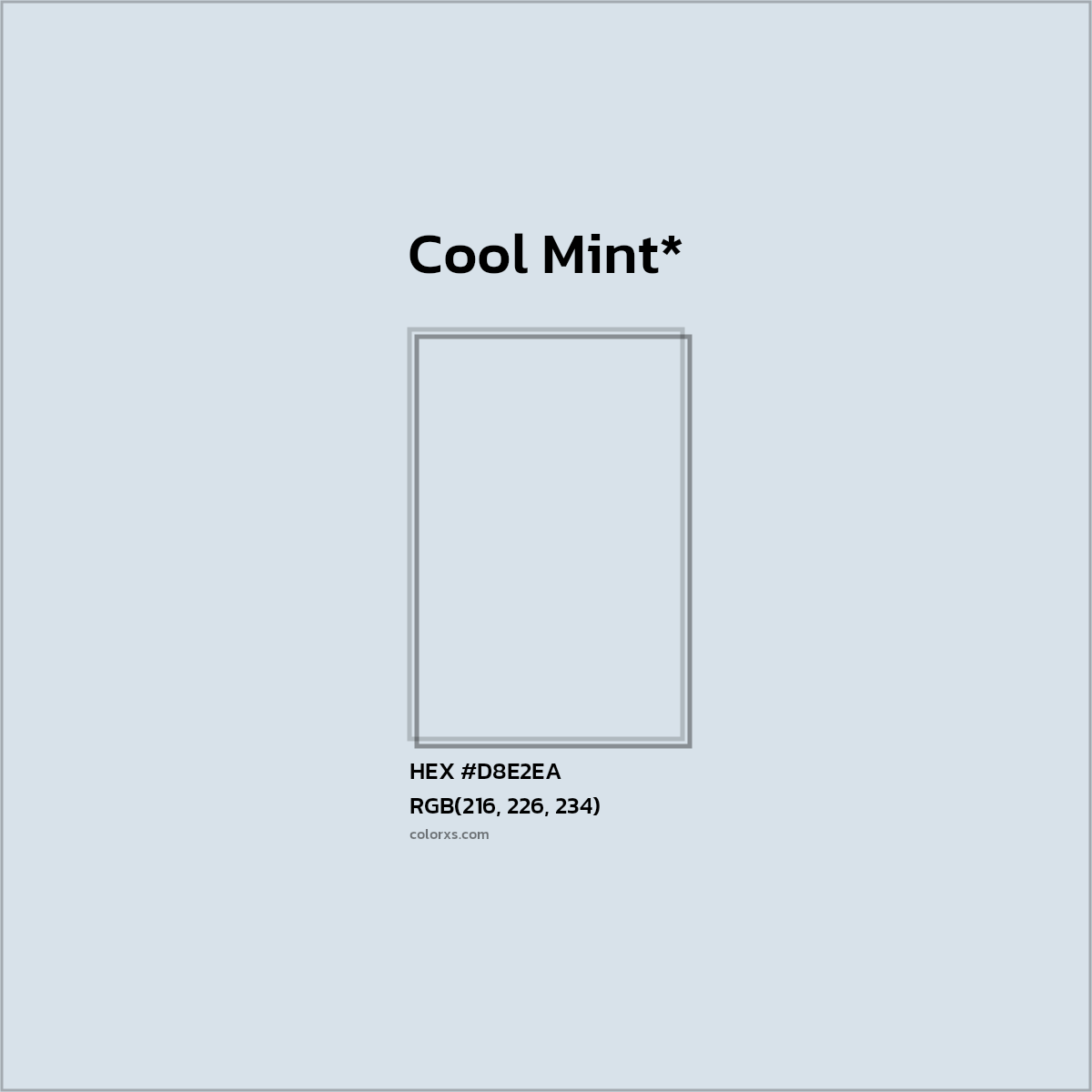 HEX #D8E2EA Color Name, Color Code, Palettes, Similar Paints, Images