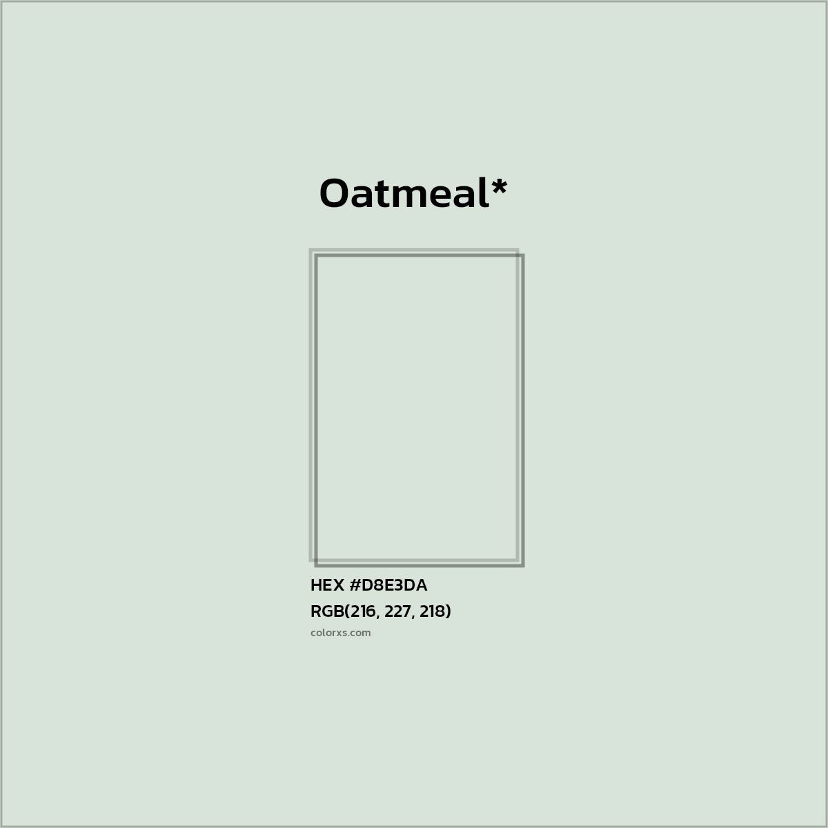 HEX #D8E3DA Color Name, Color Code, Palettes, Similar Paints, Images
