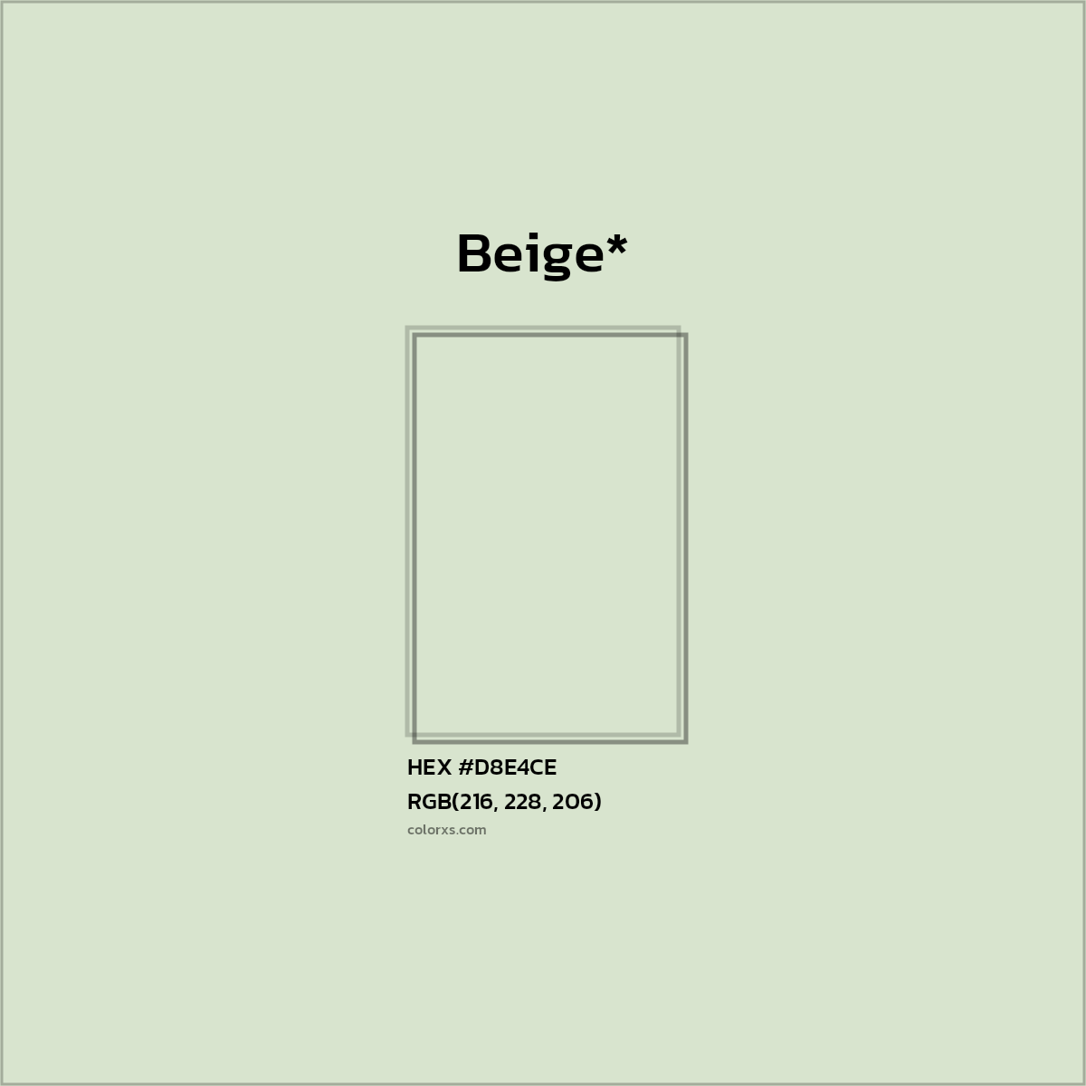 HEX #D8E4CE Color Name, Color Code, Palettes, Similar Paints, Images
