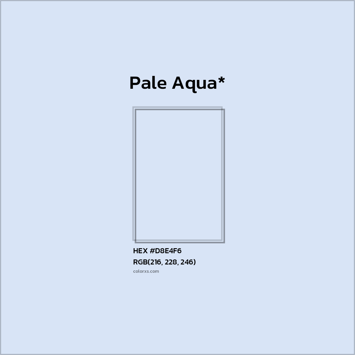 HEX #D8E4F6 Color Name, Color Code, Palettes, Similar Paints, Images