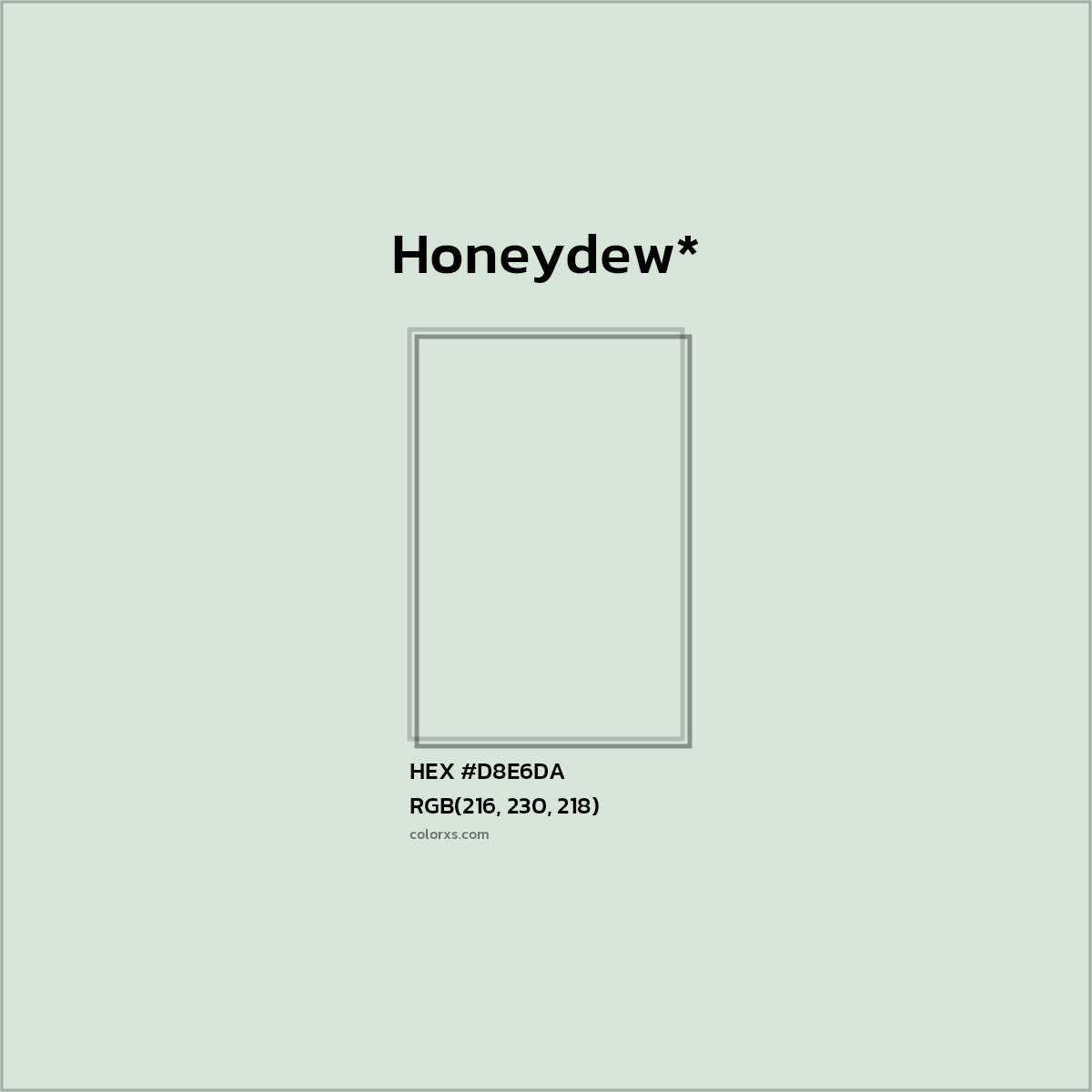 HEX #D8E6DA Color Name, Color Code, Palettes, Similar Paints, Images