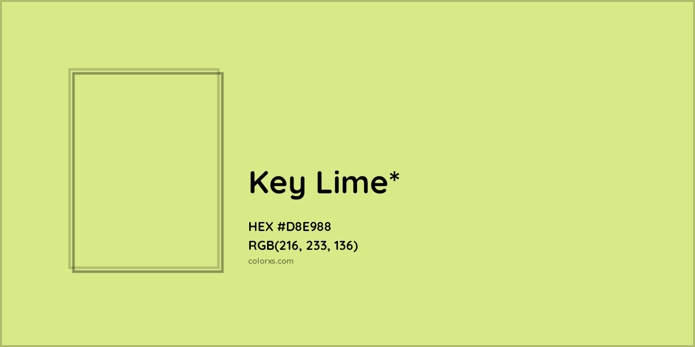 HEX #D8E988 Color Name, Color Code, Palettes, Similar Paints, Images