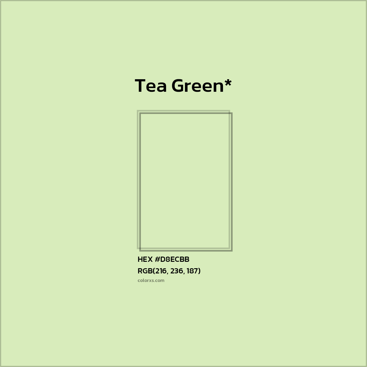 HEX #D8ECBB Color Name, Color Code, Palettes, Similar Paints, Images