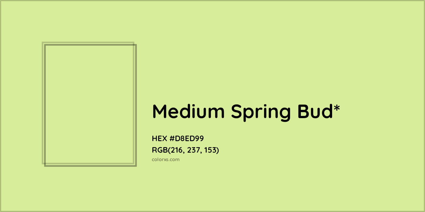 HEX #D8ED99 Color Name, Color Code, Palettes, Similar Paints, Images