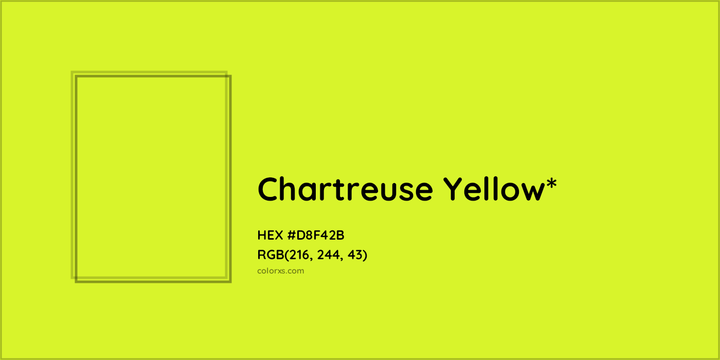 HEX #D8F42B Color Name, Color Code, Palettes, Similar Paints, Images