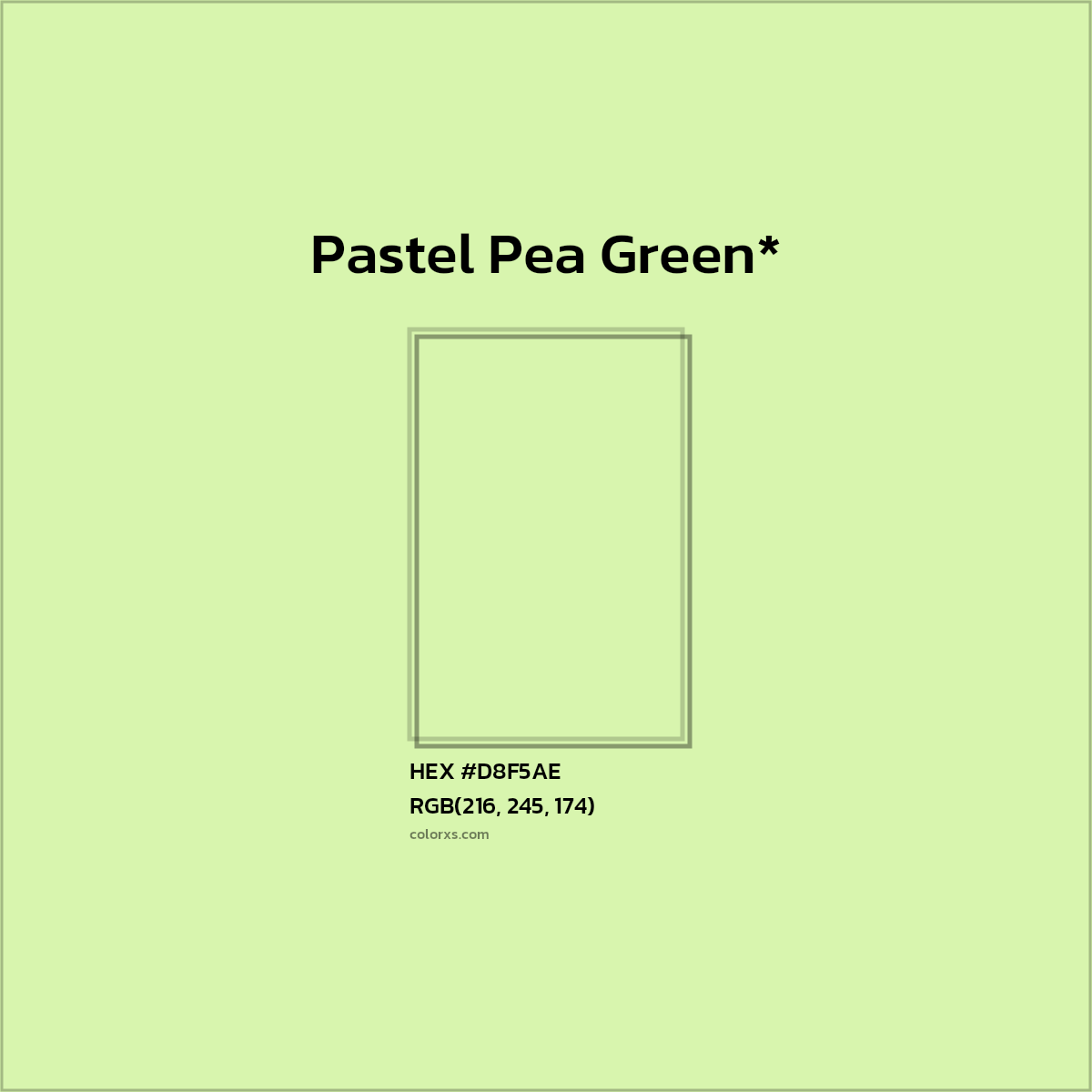 HEX #D8F5AE Color Name, Color Code, Palettes, Similar Paints, Images