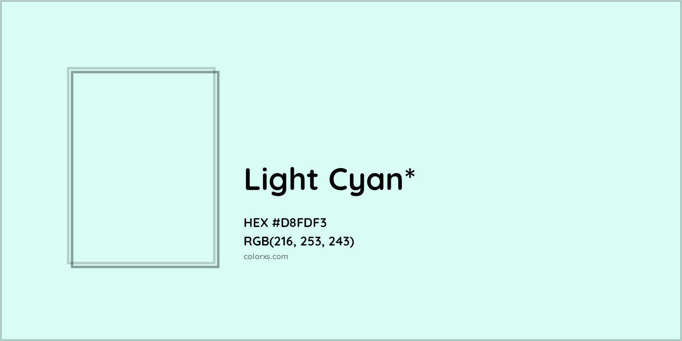 HEX #D8FDF3 Color Name, Color Code, Palettes, Similar Paints, Images