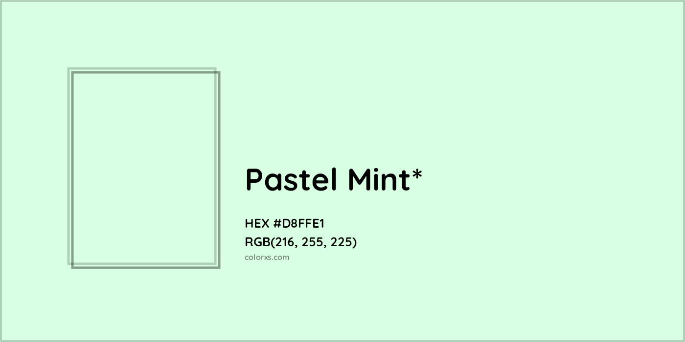 HEX #D8FFE1 Color Name, Color Code, Palettes, Similar Paints, Images