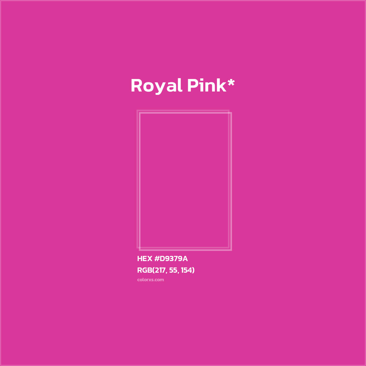 HEX #D9379A Color Name, Color Code, Palettes, Similar Paints, Images