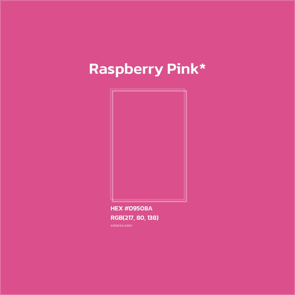 HEX #D9508A Color Name, Color Code, Palettes, Similar Paints, Images