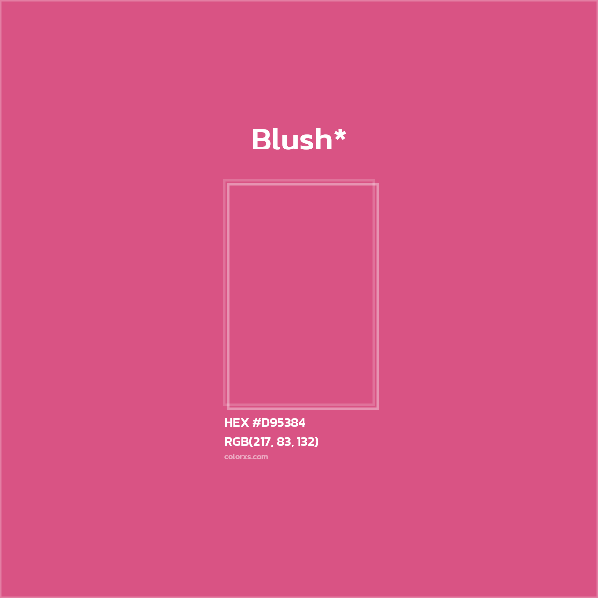 HEX #D95384 Color Name, Color Code, Palettes, Similar Paints, Images