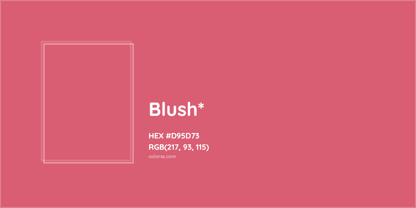 HEX #D95D73 Color Name, Color Code, Palettes, Similar Paints, Images