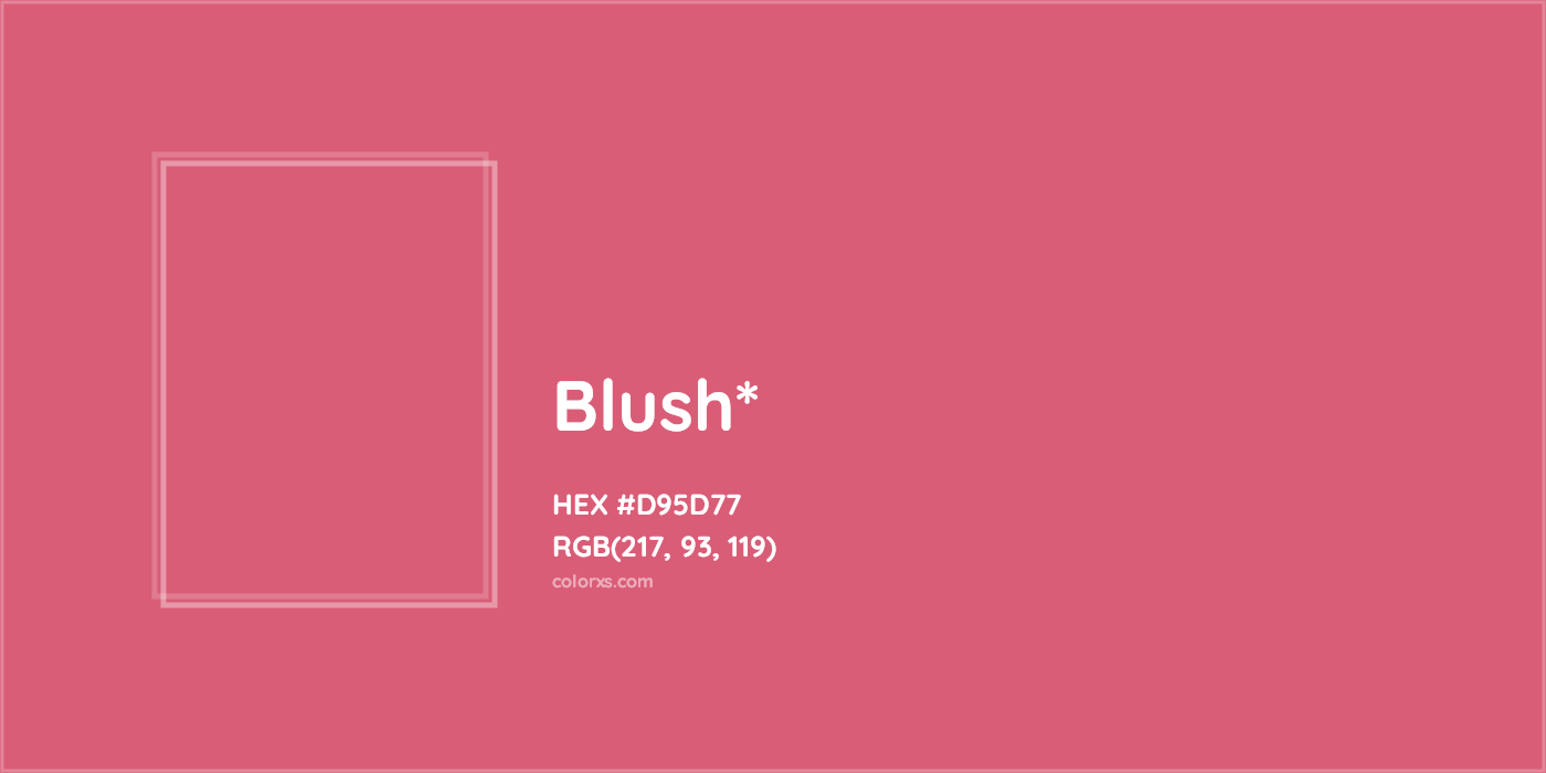HEX #D95D77 Color Name, Color Code, Palettes, Similar Paints, Images