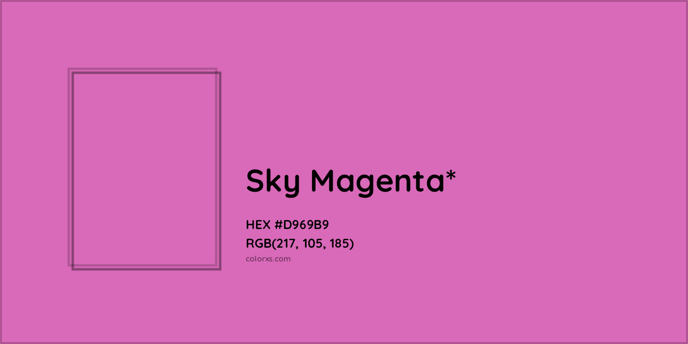 HEX #D969B9 Color Name, Color Code, Palettes, Similar Paints, Images