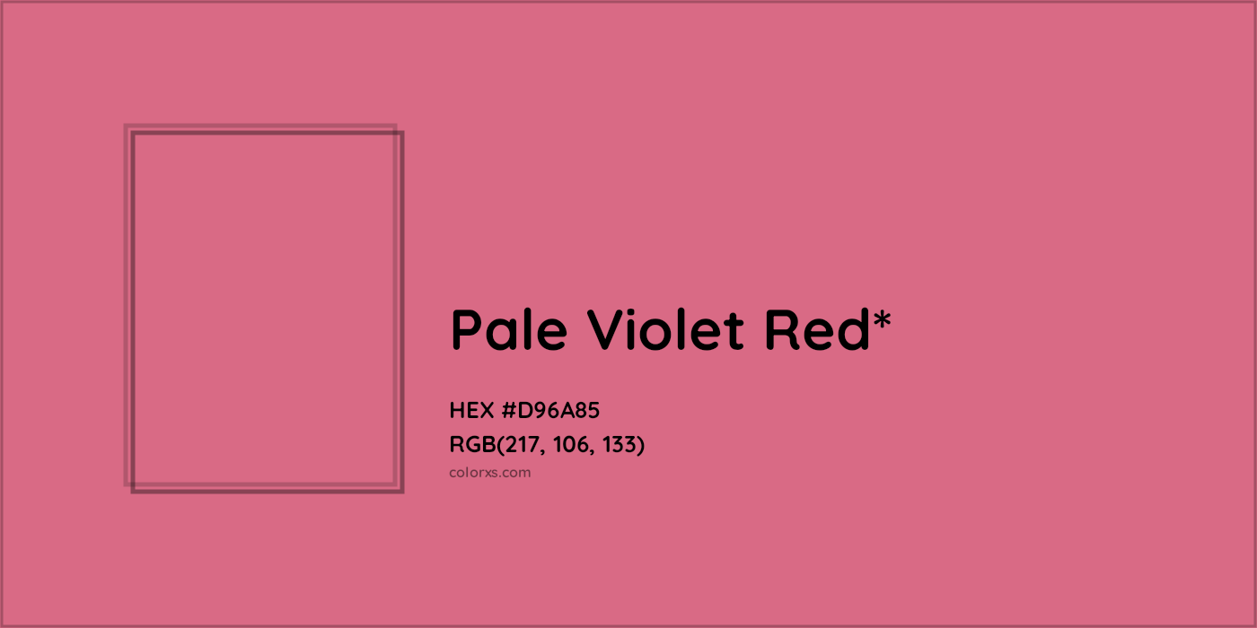 HEX #D96A85 Color Name, Color Code, Palettes, Similar Paints, Images