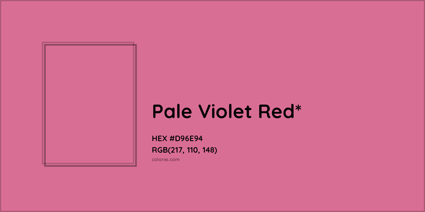 HEX #D96E94 Color Name, Color Code, Palettes, Similar Paints, Images
