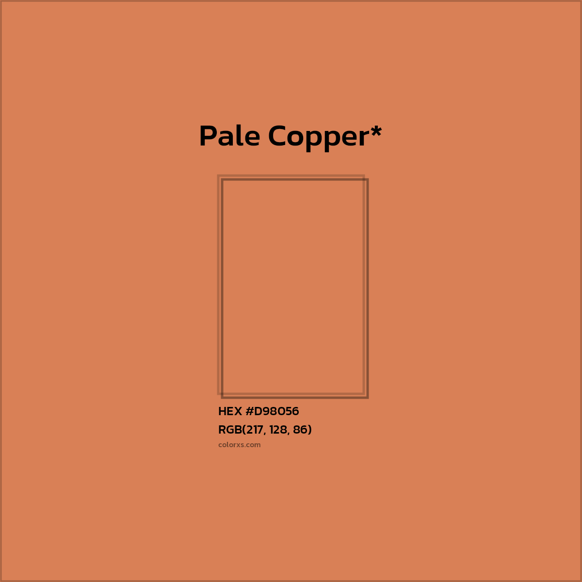 HEX #D98056 Color Name, Color Code, Palettes, Similar Paints, Images