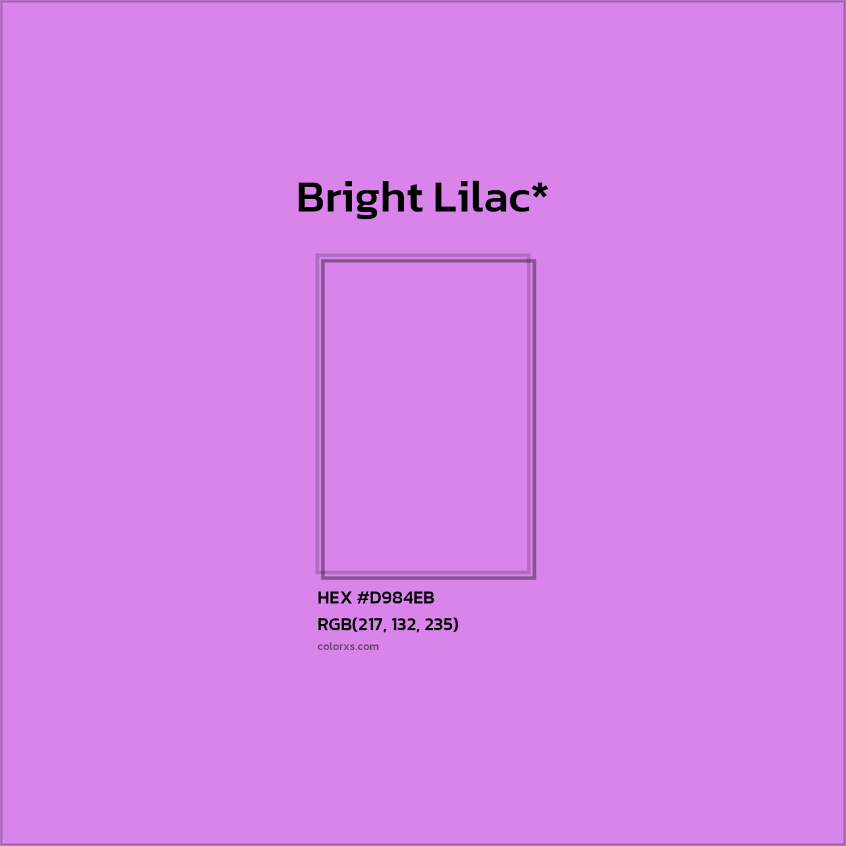 HEX #D984EB Color Name, Color Code, Palettes, Similar Paints, Images