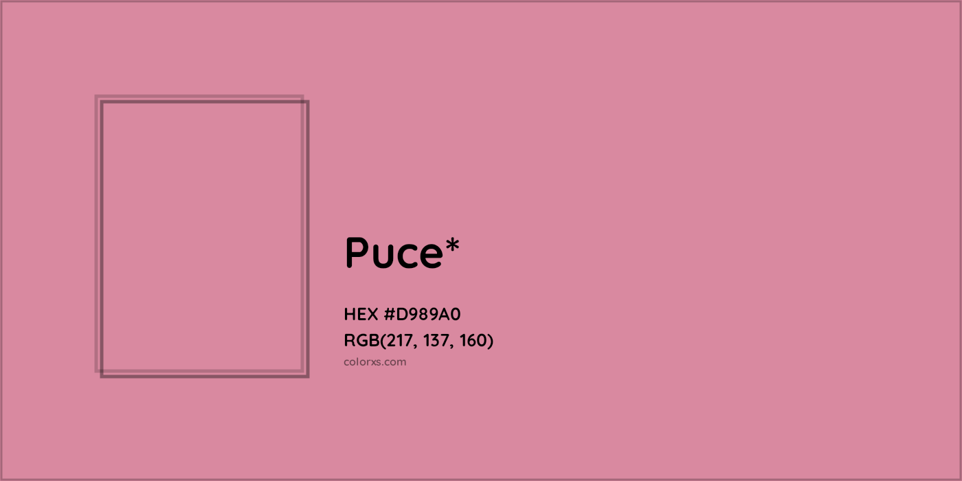 HEX #D989A0 Color Name, Color Code, Palettes, Similar Paints, Images