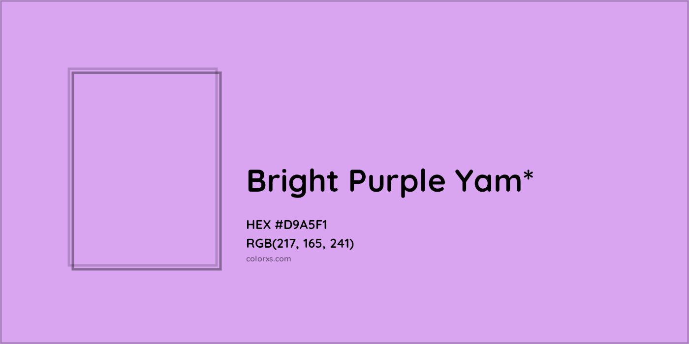 HEX #D9A5F1 Color Name, Color Code, Palettes, Similar Paints, Images
