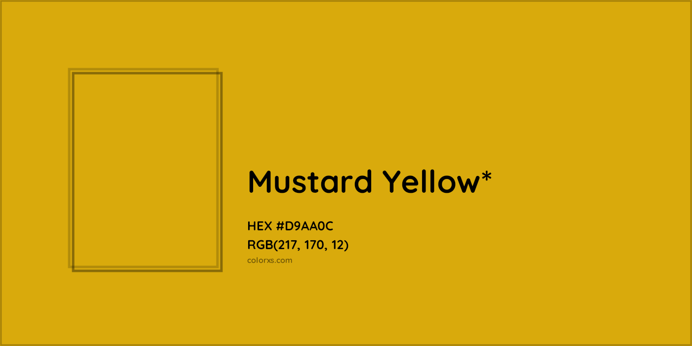 HEX #D9AA0C Color Name, Color Code, Palettes, Similar Paints, Images
