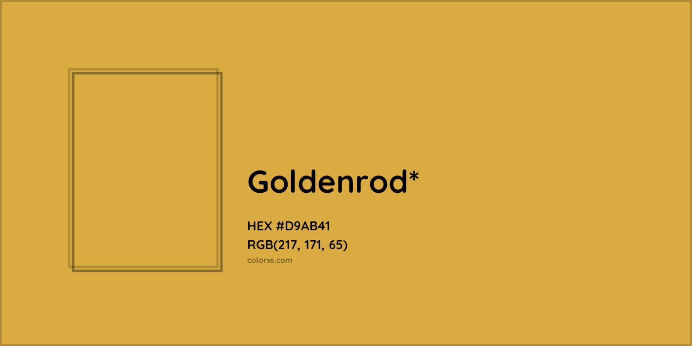 HEX #D9AB41 Color Name, Color Code, Palettes, Similar Paints, Images