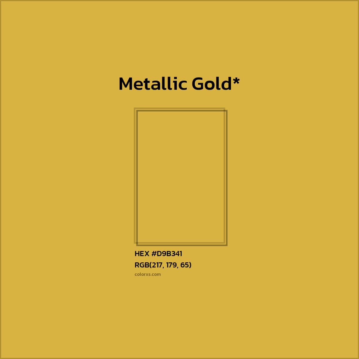 HEX #D9B341 Color Name, Color Code, Palettes, Similar Paints, Images