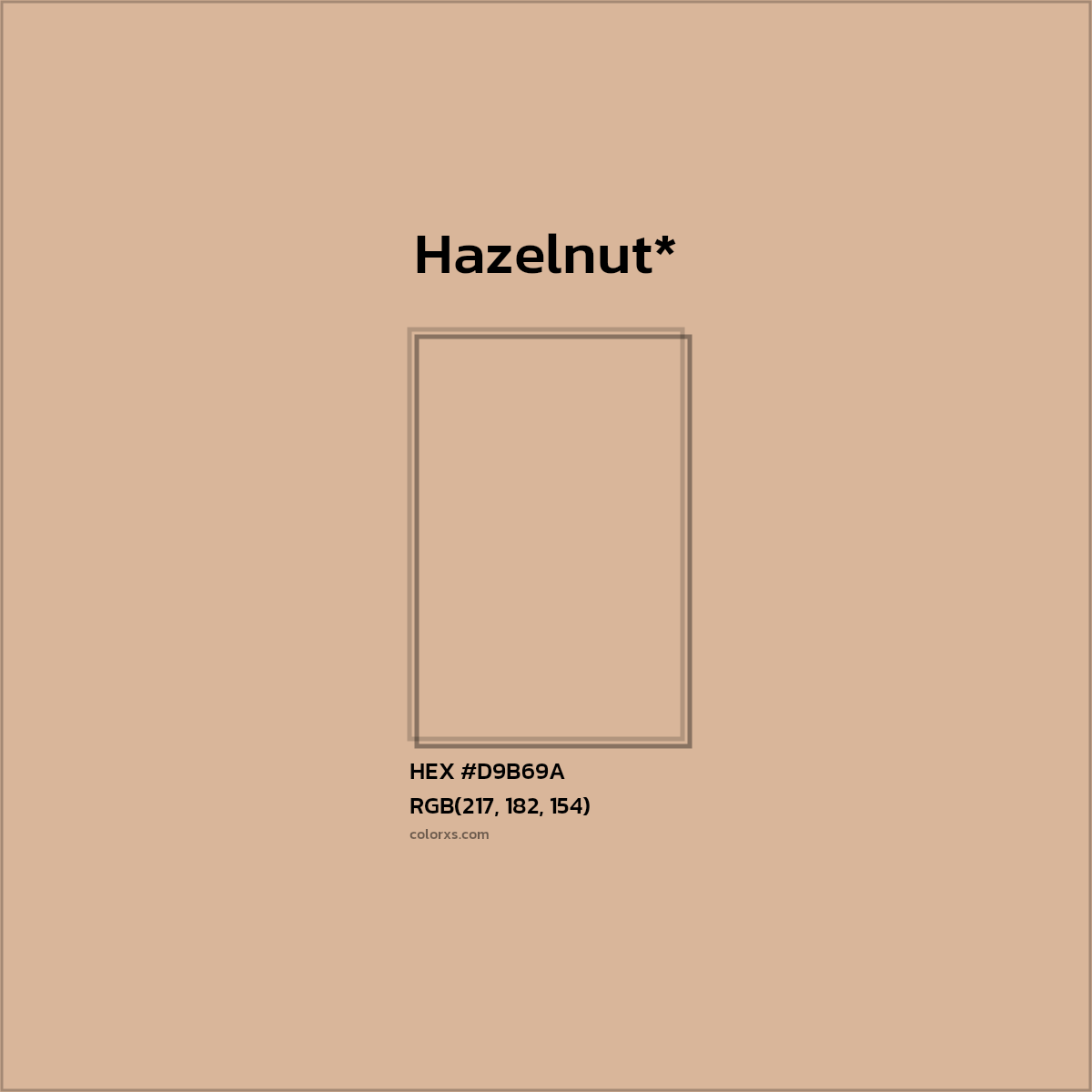 HEX #D9B69A Color Name, Color Code, Palettes, Similar Paints, Images