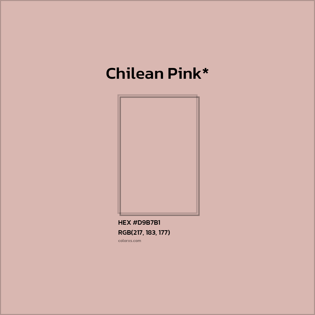 HEX #D9B7B1 Color Name, Color Code, Palettes, Similar Paints, Images