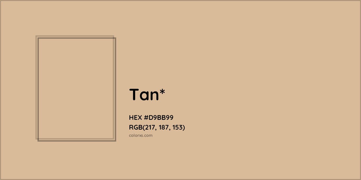 HEX #D9BB99 Color Name, Color Code, Palettes, Similar Paints, Images