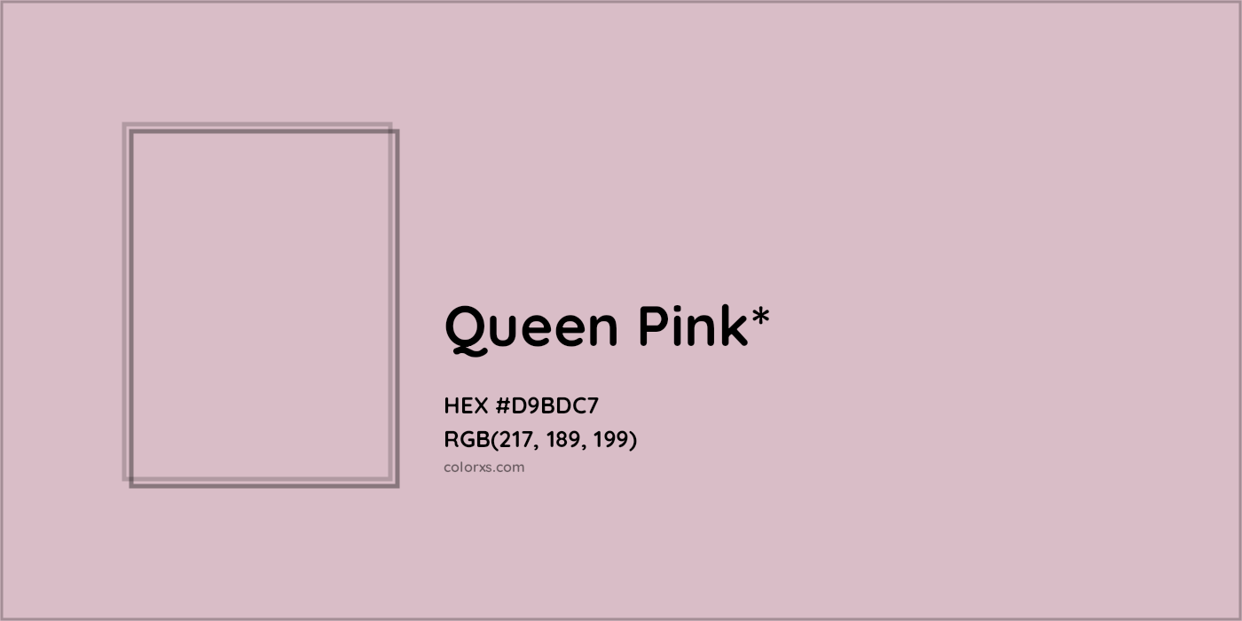 HEX #D9BDC7 Color Name, Color Code, Palettes, Similar Paints, Images