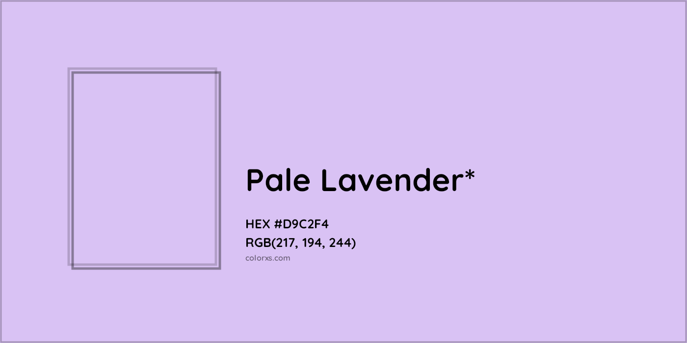 HEX #D9C2F4 Color Name, Color Code, Palettes, Similar Paints, Images
