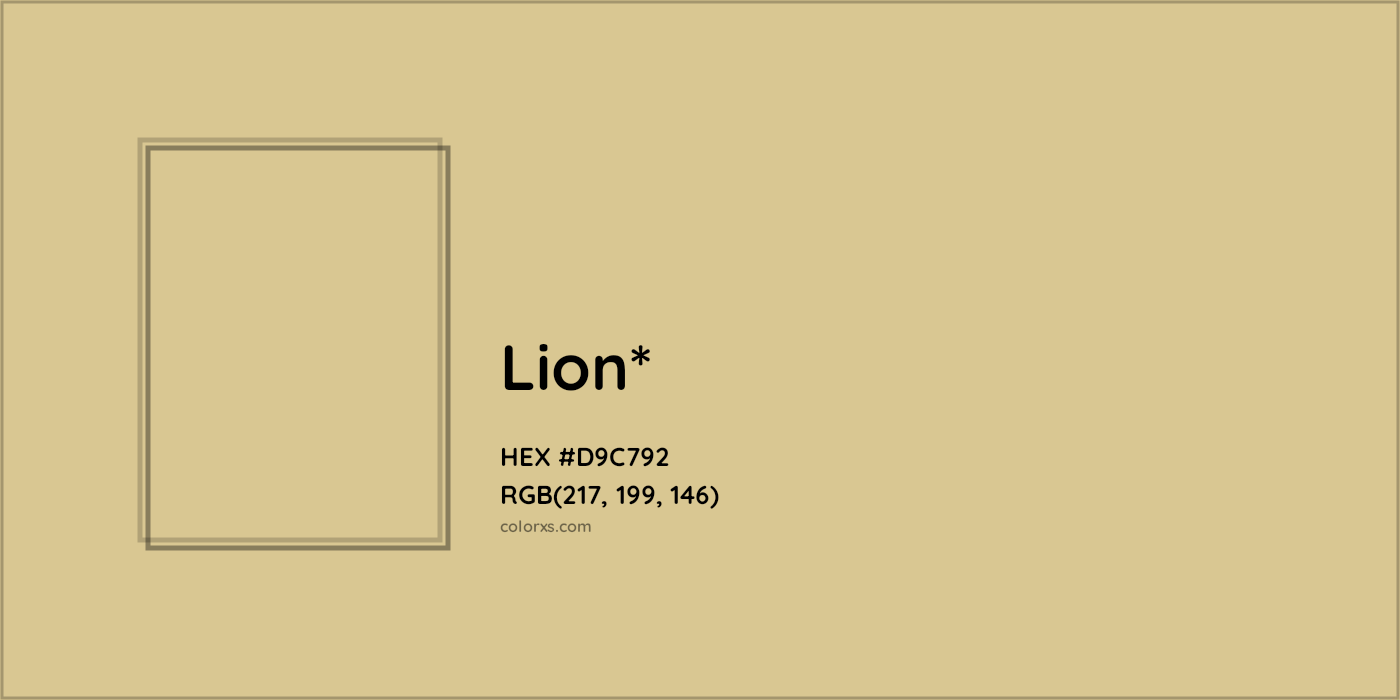HEX #D9C792 Color Name, Color Code, Palettes, Similar Paints, Images
