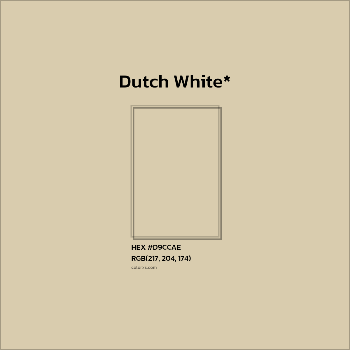 HEX #D9CCAE Color Name, Color Code, Palettes, Similar Paints, Images