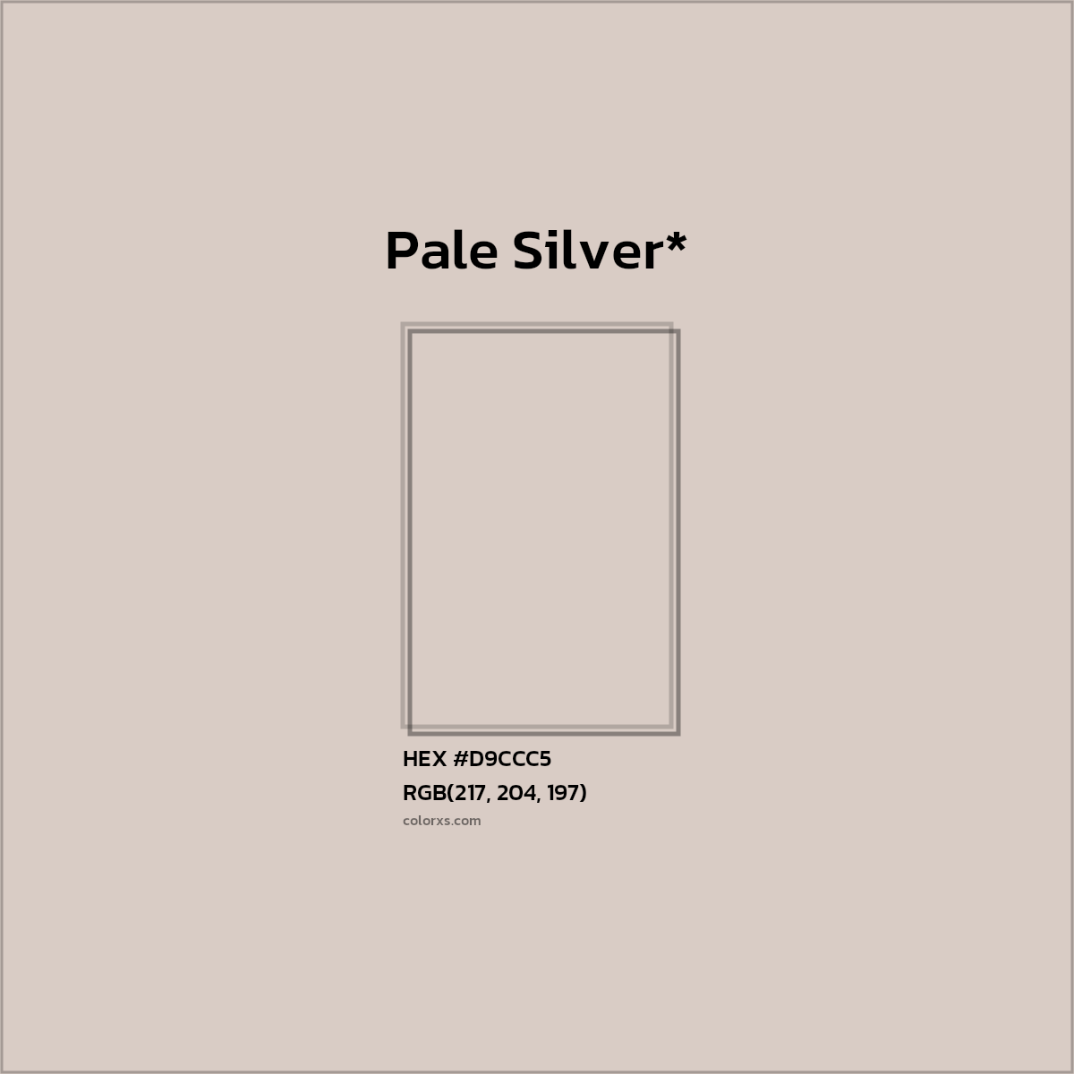 HEX #D9CCC5 Color Name, Color Code, Palettes, Similar Paints, Images