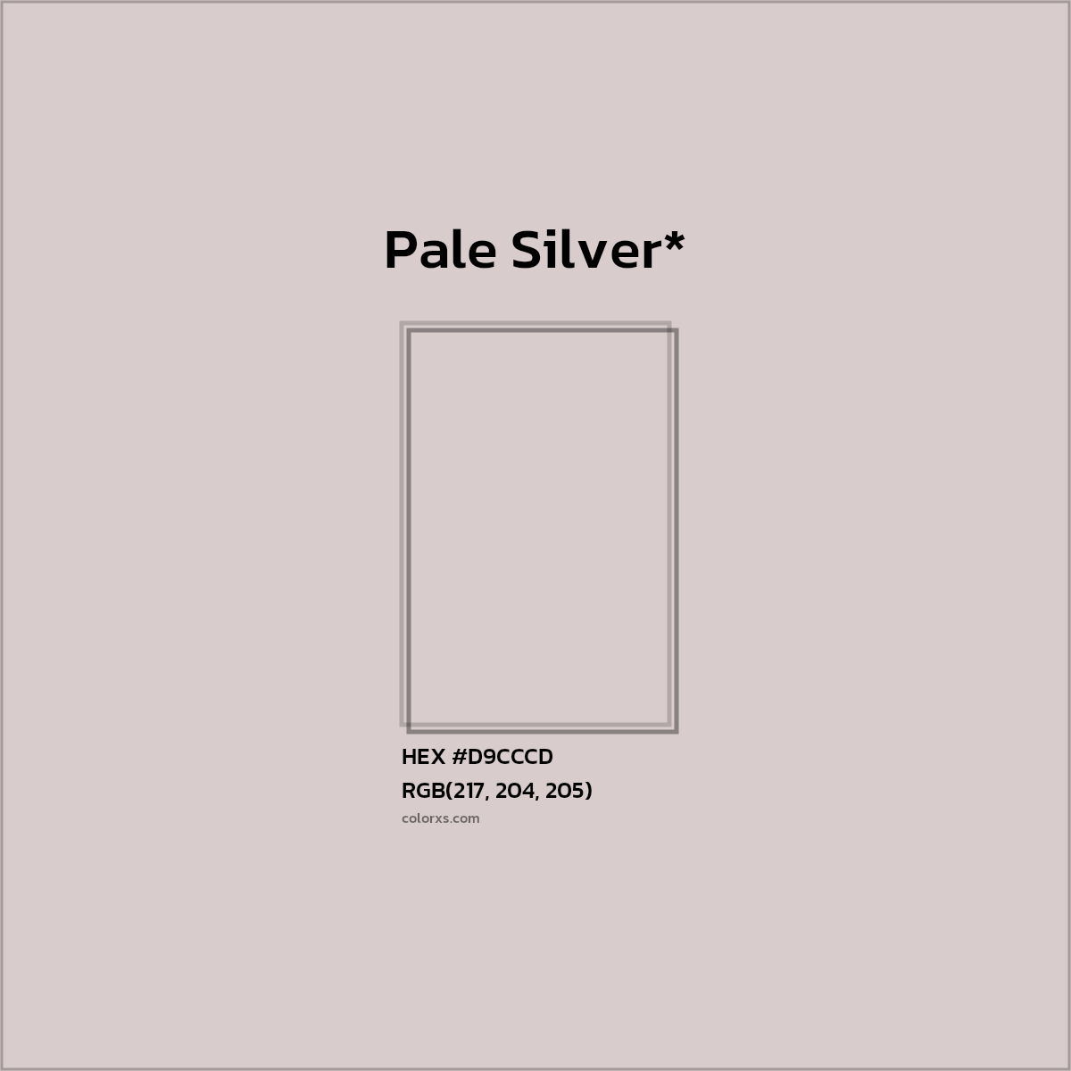 HEX #D9CCCD Color Name, Color Code, Palettes, Similar Paints, Images