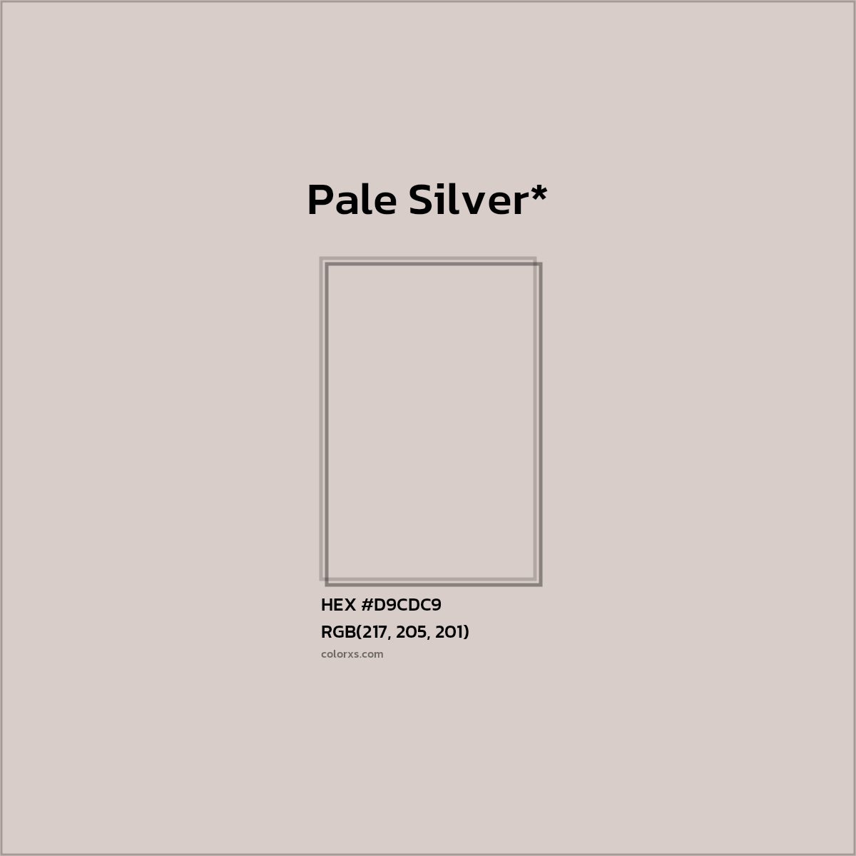 HEX #D9CDC9 Color Name, Color Code, Palettes, Similar Paints, Images