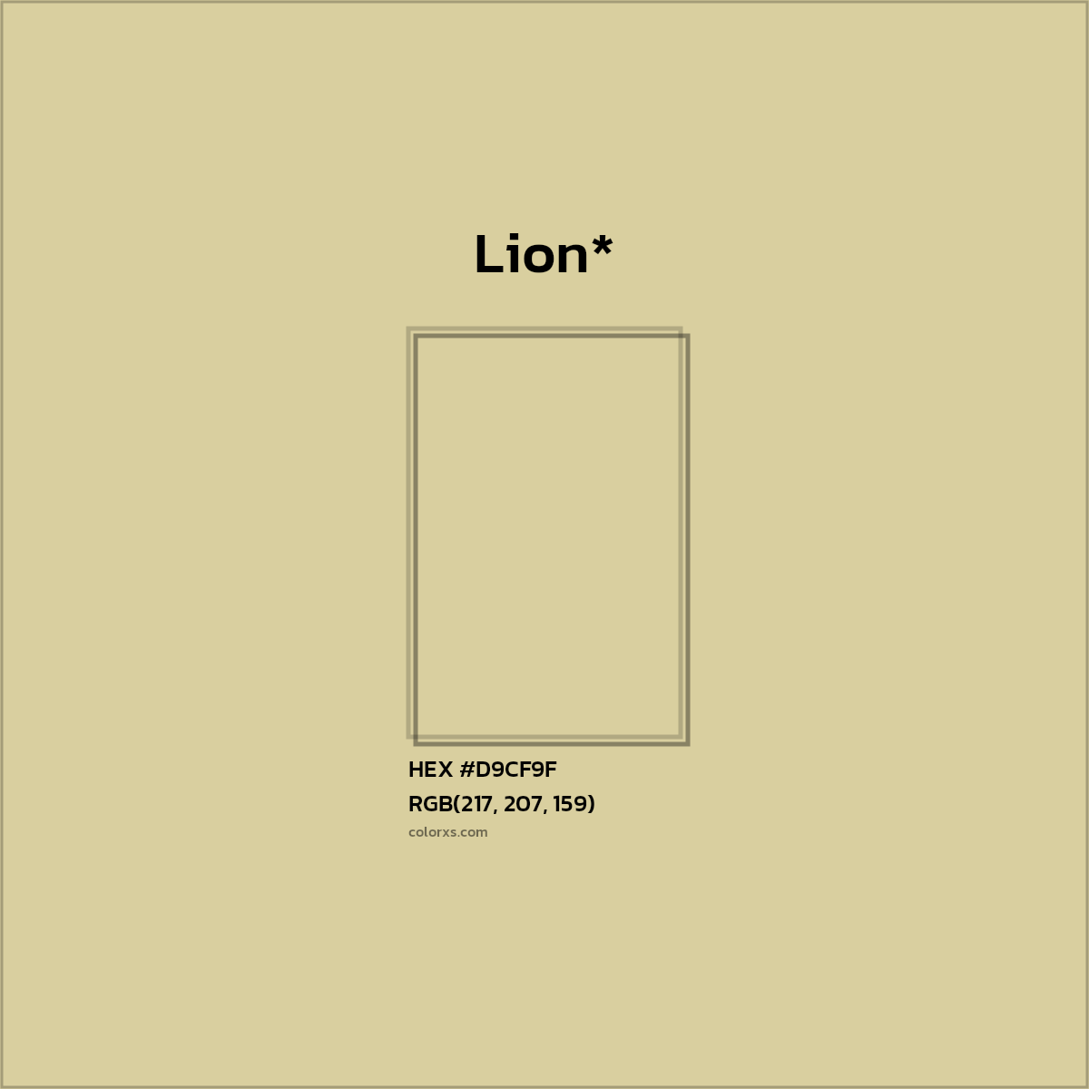 HEX #D9CF9F Color Name, Color Code, Palettes, Similar Paints, Images