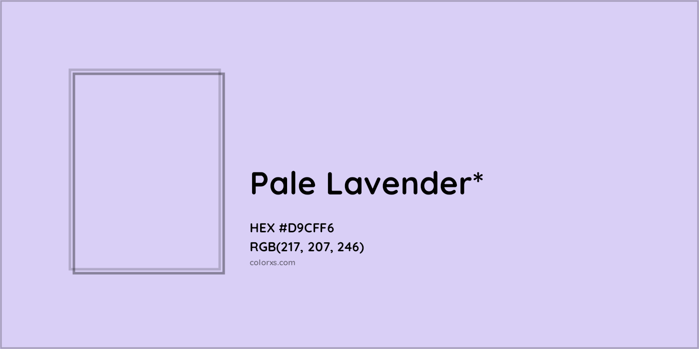 HEX #D9CFF6 Color Name, Color Code, Palettes, Similar Paints, Images
