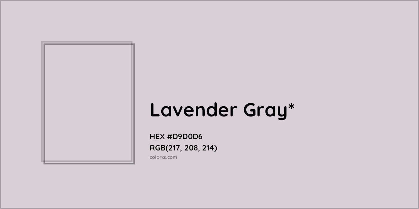 HEX #D9D0D6 Color Name, Color Code, Palettes, Similar Paints, Images
